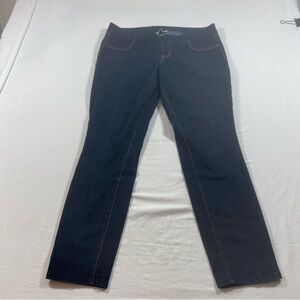 Old Navy Jeans Regular Fit Women’s 14 dark blue jeans elastic waist